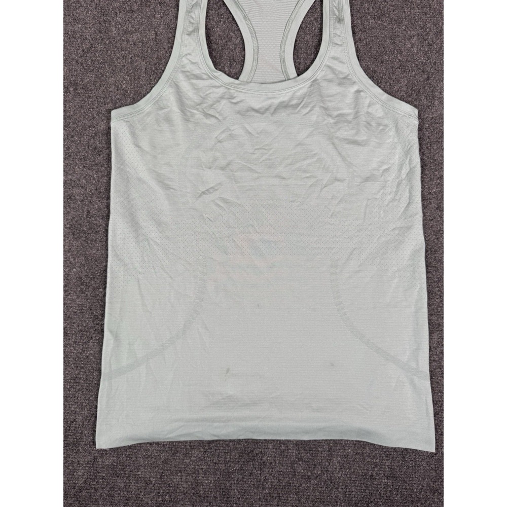 Vintage Lululemon‎ Swiftly Tech Tank Top Womens 6 Heathered Fresh Teal Racerback - Picture 5 of 12